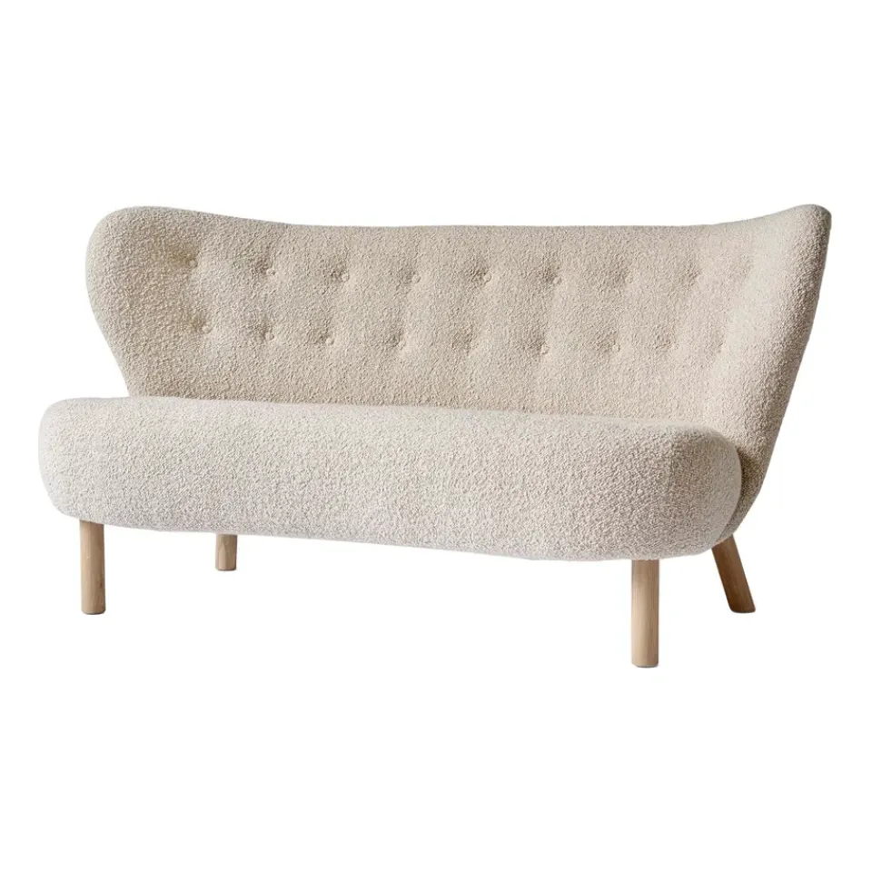 Sofá Little Petra VB2, Roble tratado con aceite blanco-Karakorum*&Tradition Online