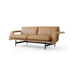 Sofá Meantime AV30 de 2 plazas, Warm black-Noble leather Cognac*&Tradition Clearance