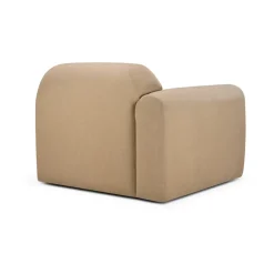 Sofá modular Bulky, módulo terminal con reposabrazos derecho, Sepia claro*Ethnicraft Sale