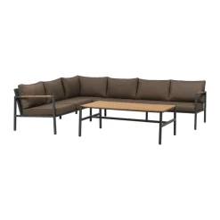 Sofá modular Cap, Antracita-marrón, 6 plazas*Brafab Hot