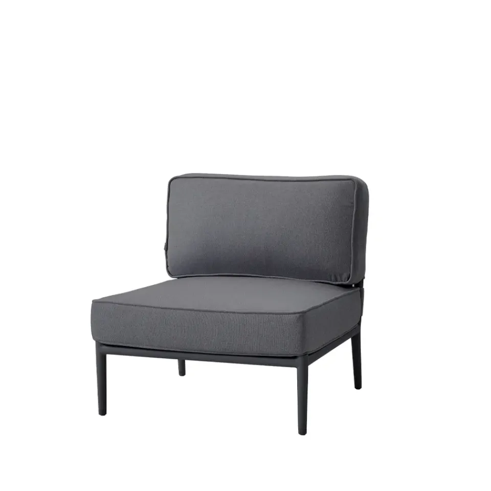 Sofá modular Conic, airtouch grey, sencillo, incl. cojines*Cane-line Outlet