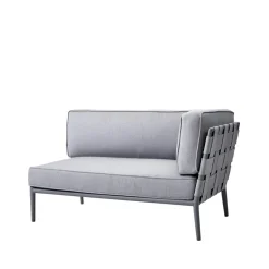Sofá modular Conic, Light grey-izquierdo-incl. cojines*Cane-line Online