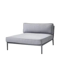 Sofá modular Conic, Light grey-diván incl. cojines*Cane-line Discount