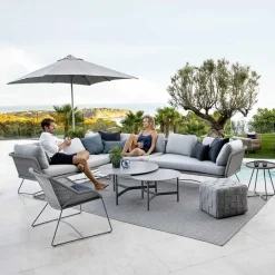 Sofá modular Horizon, Natté light grey, derecha*Cane-line Clearance