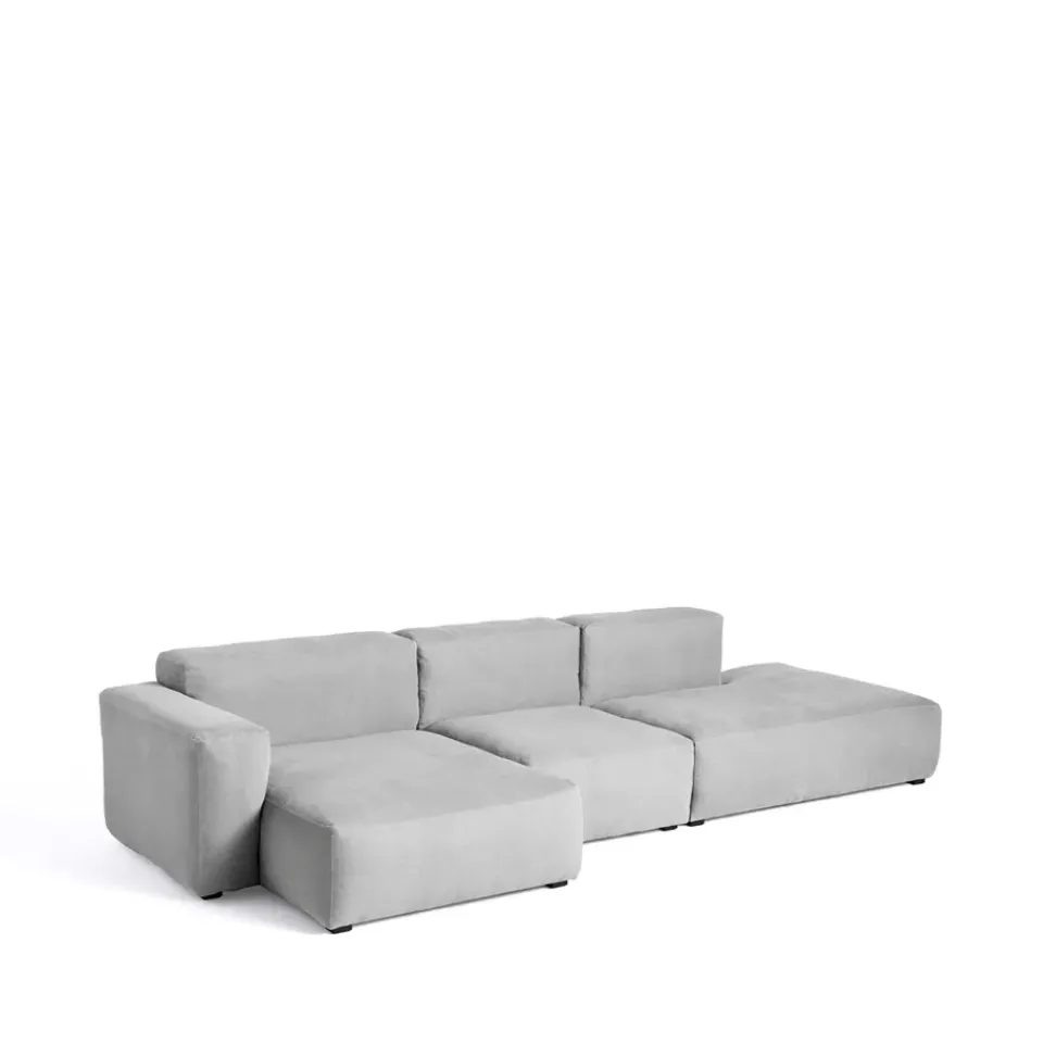 Sofá modular Mags Soft low, tejido Linara 443 tweed, izquierda*HAY Outlet