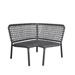 Sofá modular Ocean, Dark grey, esquina*Cane-line Online
