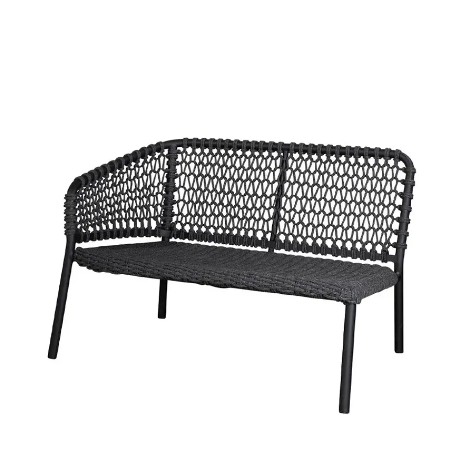 Sofá modular Ocean, Dark grey, derecho*Cane-line Outlet