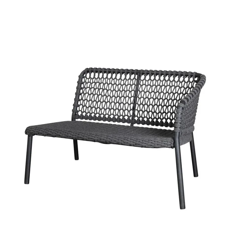 Sofá modular Ocean, Dark grey, izquierdo*Cane-line Hot