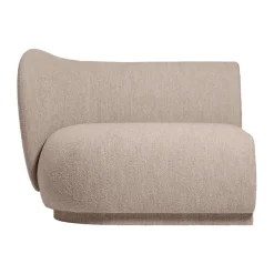 Sofá modular Rico con reposabrazos L (izquierda), Soft Bouclé, Natural*Ferm Living Hot