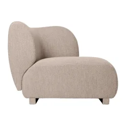 Sofá modular Rico con reposabrazos R (derecha), Soft Bouclé, Natural*Ferm Living Online