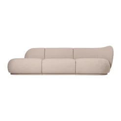 Sofá modular Rico con reposabrazos R (derecha), Soft Bouclé, Natural*Ferm Living Online