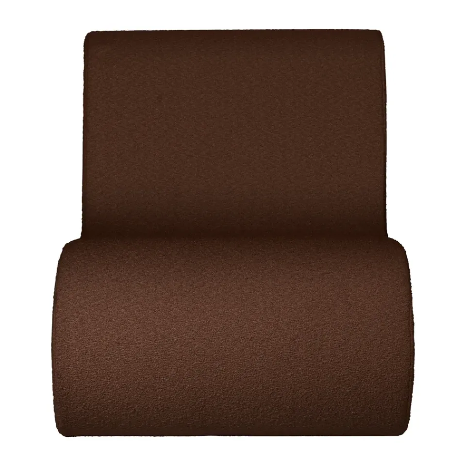 Sofá modular Rouli center module pure bouclé, Chestnut brown*Ferm Living Clearance