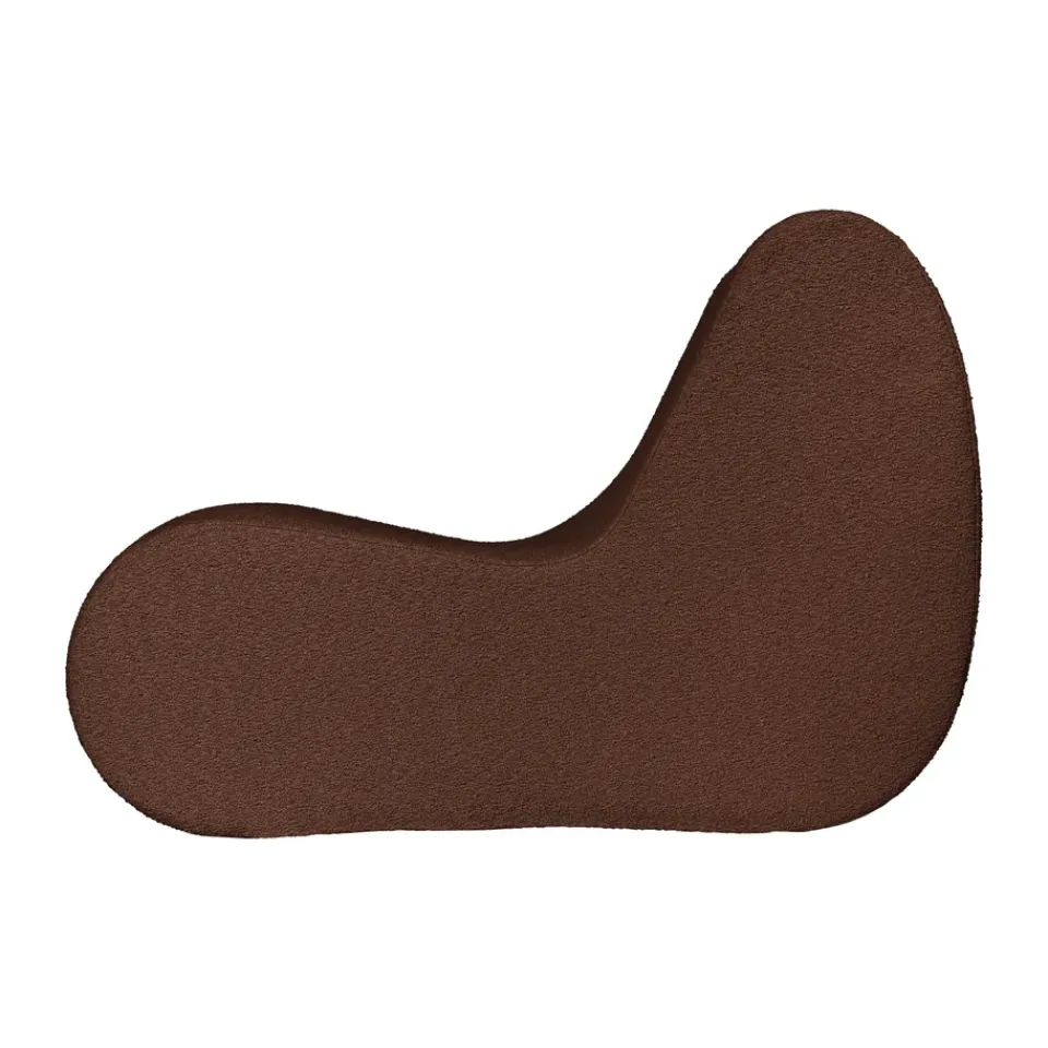 Sofá modular Rouli center module pure bouclé, Chestnut brown*Ferm Living Clearance
