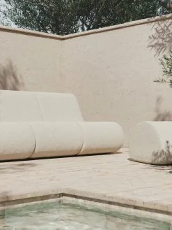 Sofá modular Rouli center module pure bouclé, Off-white*Ferm Living Online