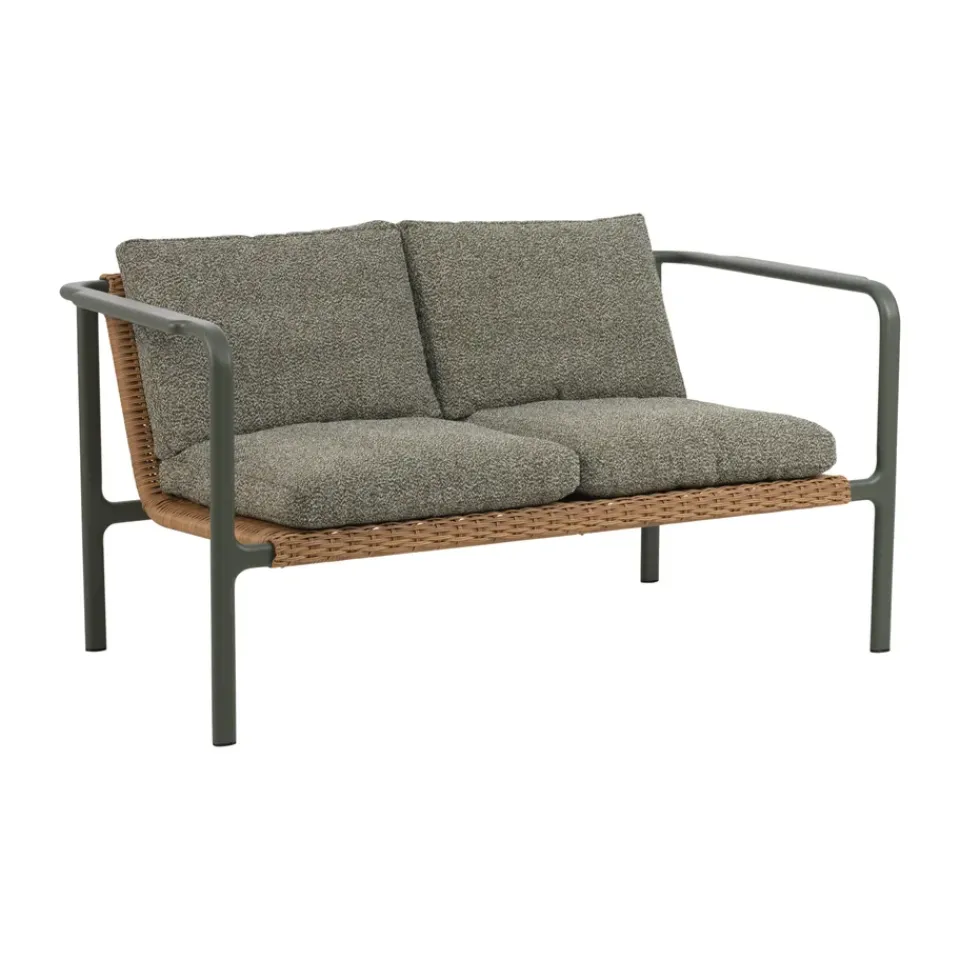 Sofá Motty, Nordic green-teddy , 2 plazas*Brafab Outlet