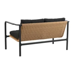 Sofá Motty, Svart-teddy black, 2 plazas*Brafab Clearance