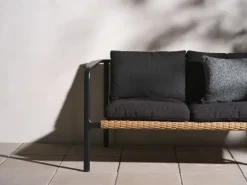 Sofá Motty, Svart-teddy black, 2 plazas*Brafab Clearance