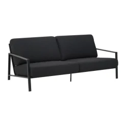 Sofá Naos, -teddy black, 2,5 plazas*Brafab Discount