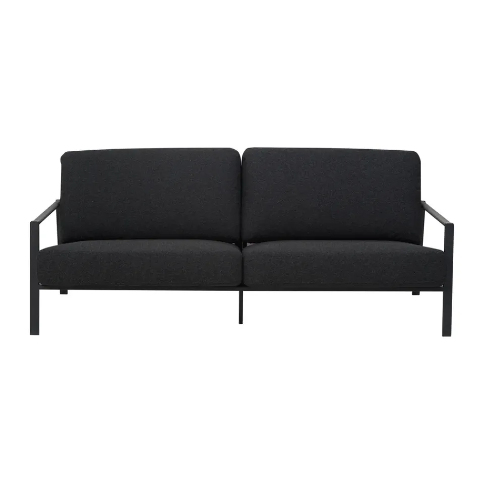 Sofá Naos, -teddy black, 2,5 plazas*Brafab Discount