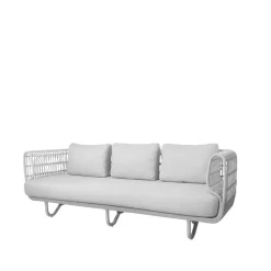 Sofá Nest 3 plazas weave, White, Natté white*Cane-line Clearance