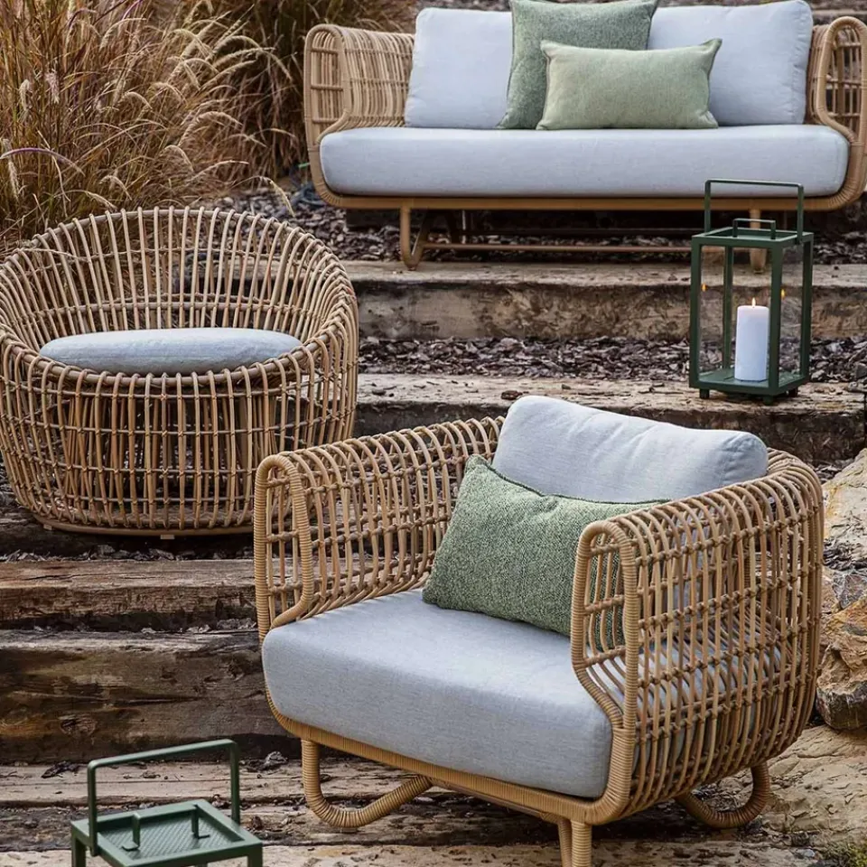 Sofá Nest 3 plazas weave, White, Natté white*Cane-line Clearance