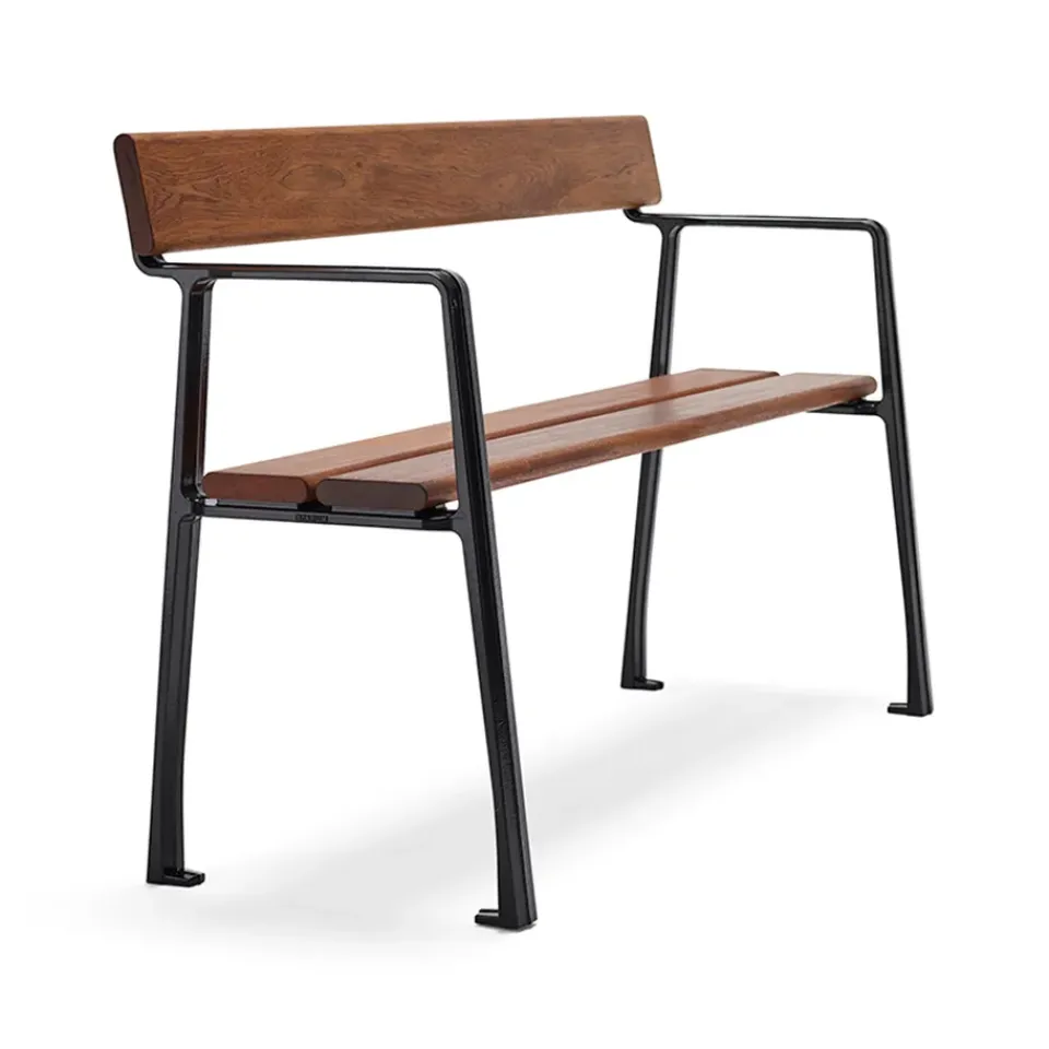 Sofá Piccolo, Caoba, soporte negro*Byarums bruk Clearance