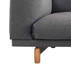 Sofá Rest, 3 plazas tela vancouver 14 light grey, patas de roble*Muuto Discount