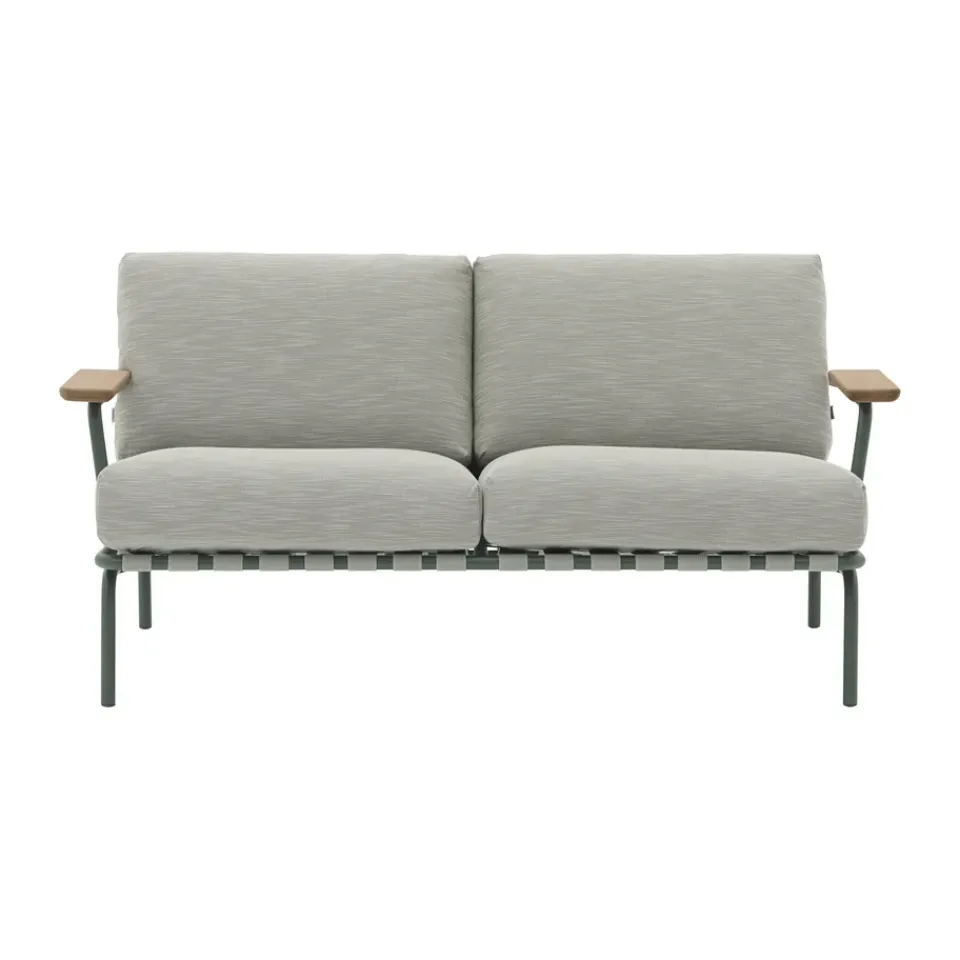 Sofá Settle de 2 plazas, Ribbed Weave 2 Dark green*Muuto Discount