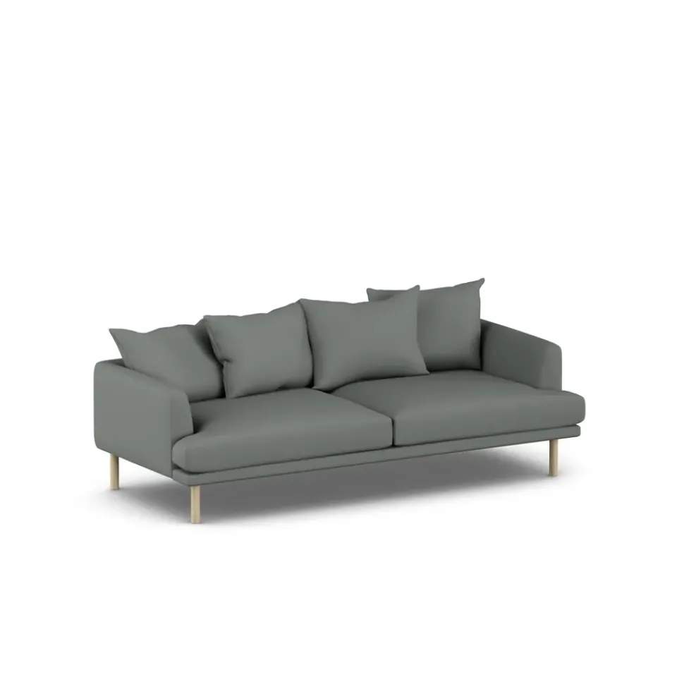 Sofá Sjövik, Caleido Grey 1240-roble blanco aceitado, 3 plazas*1898 Clearance