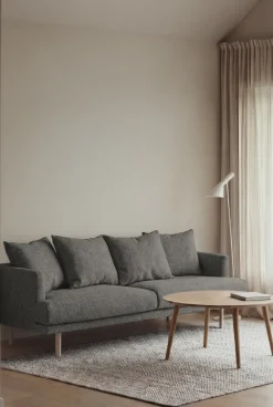 Sofá Sjövik, Caleido Grey 1240-roble blanco aceitado, 3 plazas*1898 Clearance