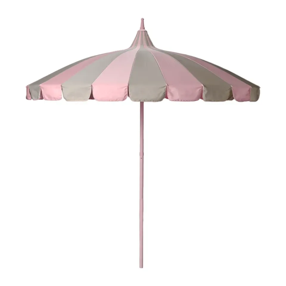 Sombrilla , Pink-beige stripe*Garden Glory Sale