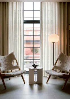 Tablero Androgyne para mesa auxiliar Ø65 cm, Calacatta Viola*Audo Copenhagen Clearance