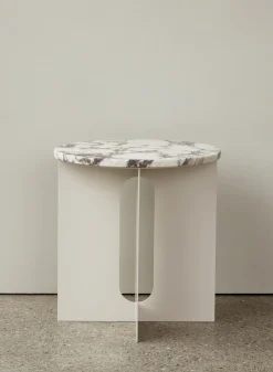 Tablero Androgyne para mesa auxiliar Ø65 cm, Calacatta Viola*Audo Copenhagen Clearance