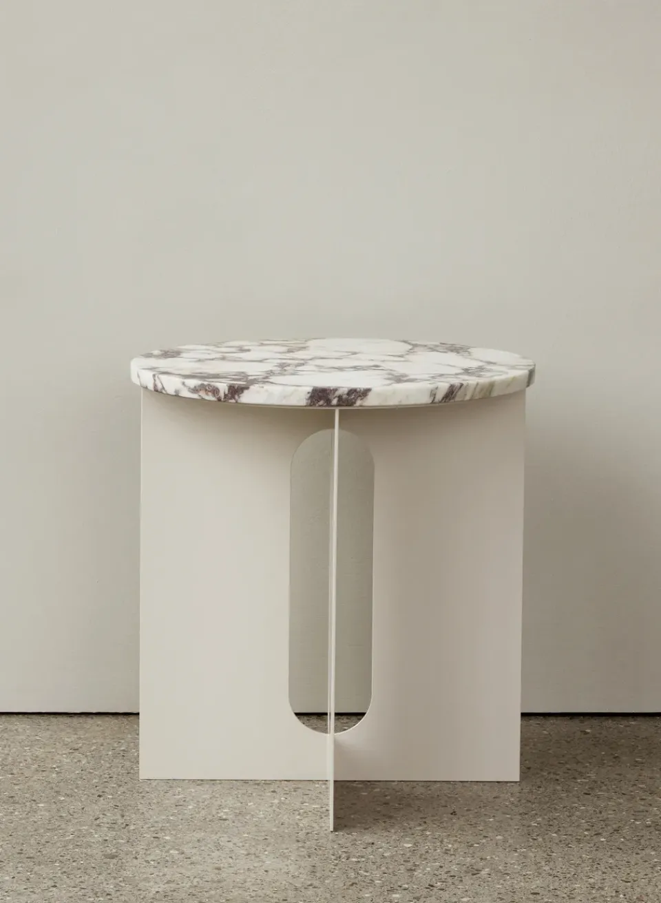 Tablero Androgyne para mesa auxiliar Ø65 cm, Calacatta Viola*Audo Copenhagen Clearance