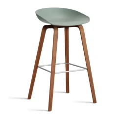 Taburete alto About a Stool 32 con base de nogal 2.0, otoñal-soporte de acero inoxidable*HAY Sale