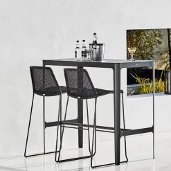 Taburete alto Breeze, Black*Cane-line New