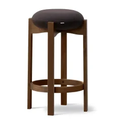 Taburete alto Pioneer , Vidar 386 - roble teñido ahumado lacado*Fredericia Furniture