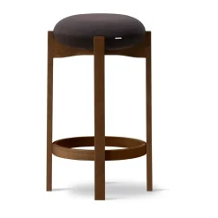 Taburete alto Pioneer , Vidar 386 - roble teñido ahumado lacado*Fredericia Furniture