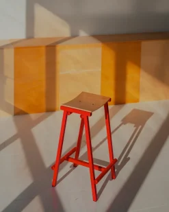 Taburete alto Taburete 8, 75 cm, Signal red*HAY