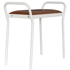 Taburete Anyone, con cuero coñac vintage*Maze Online