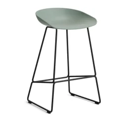 Taburete bajo About a Stool 38, 2.0, otoñal-estructura de acero negro*HAY Sale
