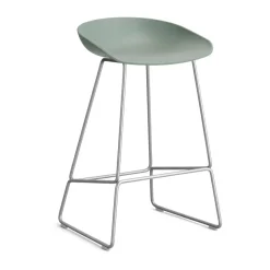 Taburete bajo About a Stool 38, 2.0, otoñal-estructura de acero inoxidable*HAY Hot