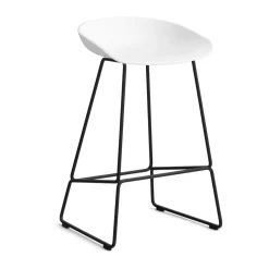 Taburete bajo About a Stool 38, 2.0, -estructura de acero negro*HAY Sale