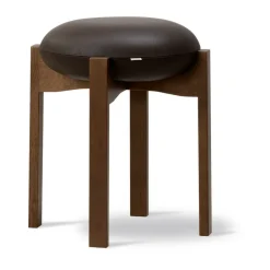 Taburete bajo Pioneer, Primo 86-1 - roble teñido ahumado lacado*Fredericia Furniture Clearance
