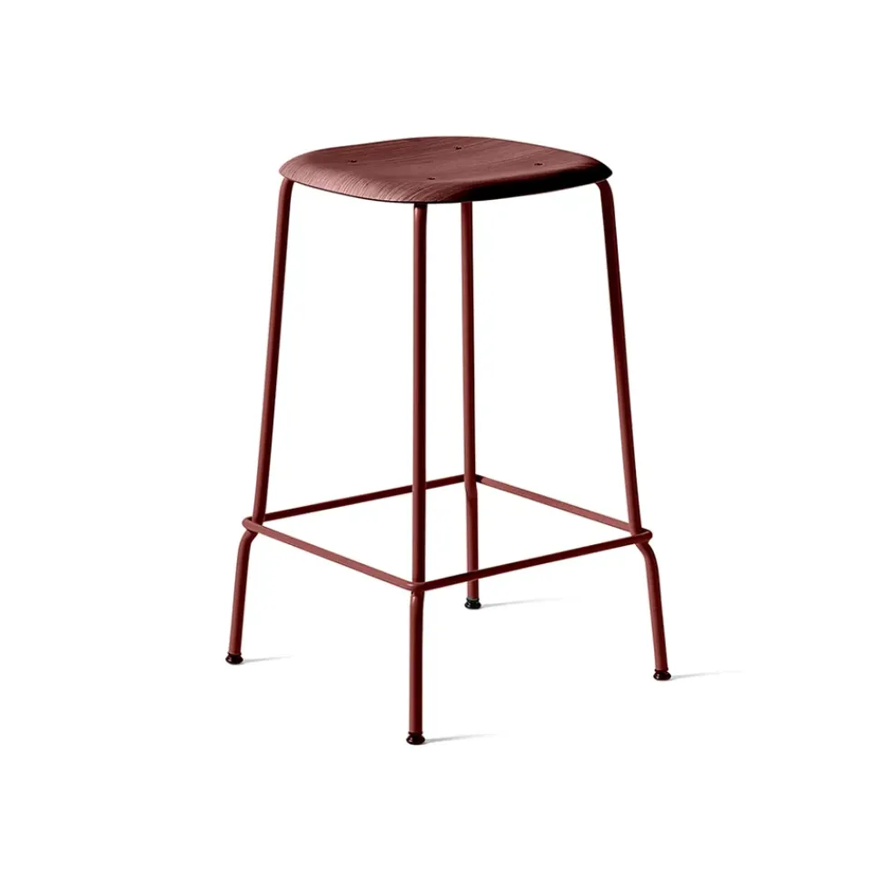 Taburete bajo Soft Edge 30, fall red, fall red estructura de acero*HAY Sale