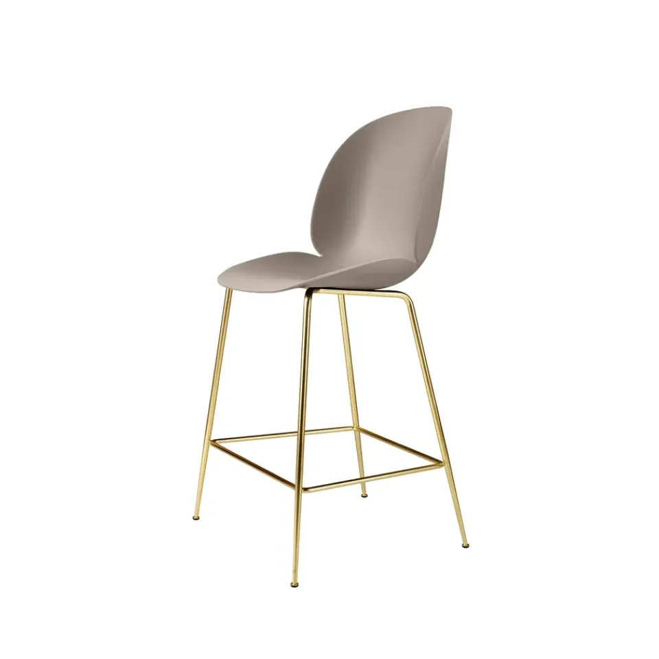 Taburete bar Beetle bajo, New , base de latón*GUBI Discount
