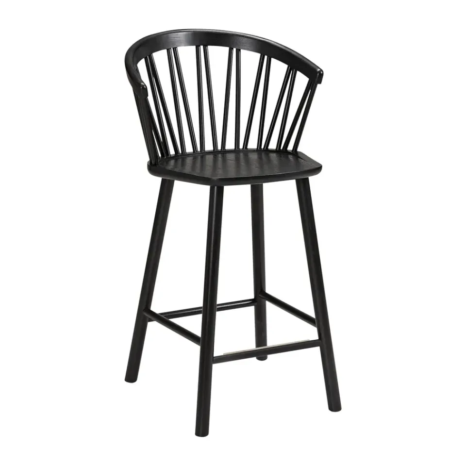 Taburete bar con reposabrazos ZigZag 63 cm, Barniz*Hans K Outlet