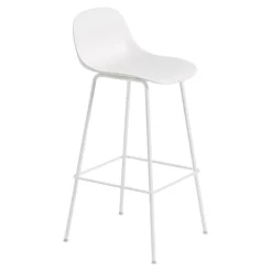 Taburete bar con respaldo Fiber Tube 75 cm,*Muuto Discount