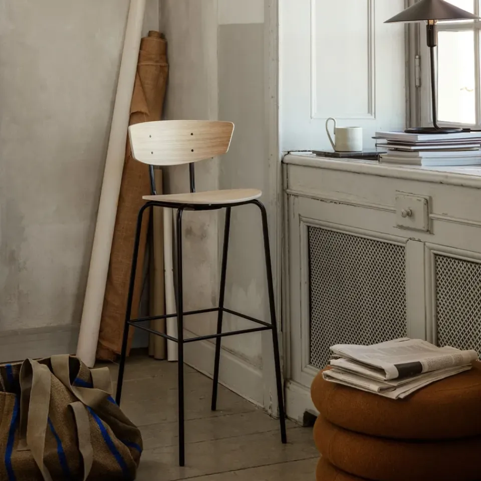 Taburete bar Herman, Oak white oiled*Ferm Living New