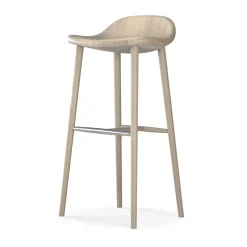 Taburete bar Miss Holly H78, Roble lacado claro mate*Stolab